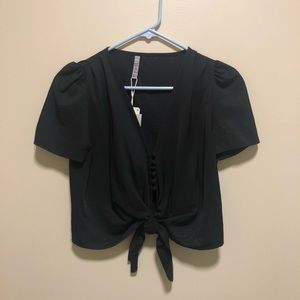 NWT Zara black blouse, size XS